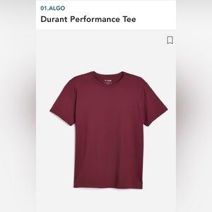 01.Algo Durant Perfomance Tee - Burgundy - XL